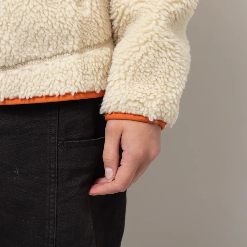 Patagonia Womens Classic Retro-X Fleece Jacket Dark Natural Redtail Rust-8