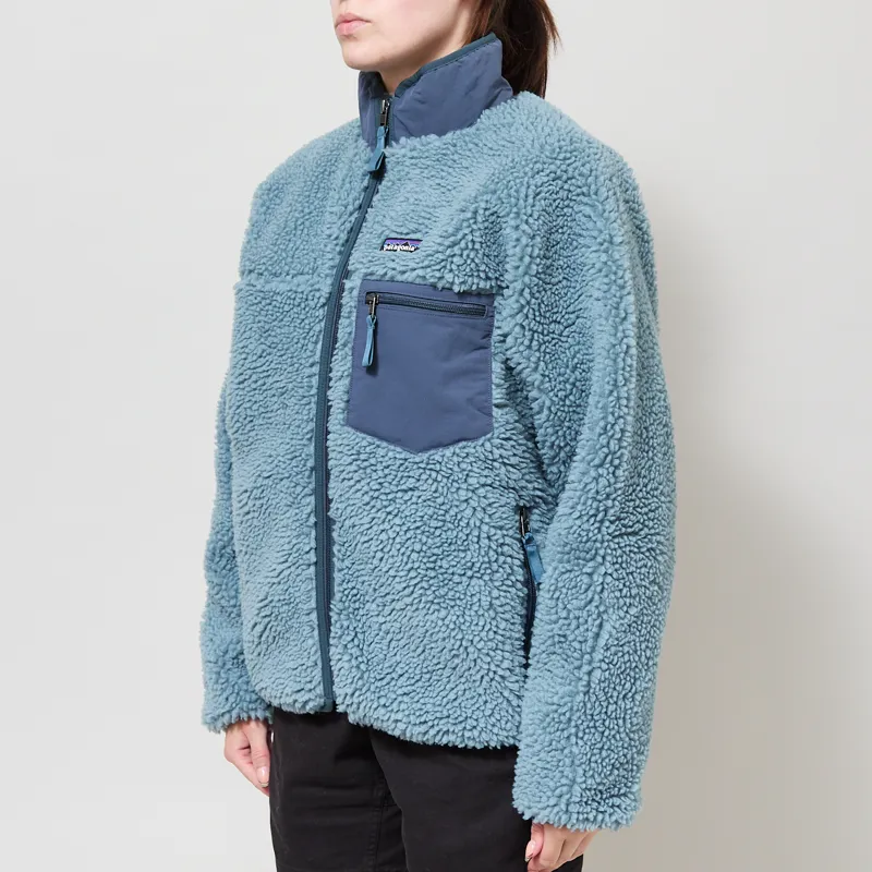 Patagonia Womens Classic Retro-X Fleece Jacket Blue Sage-1