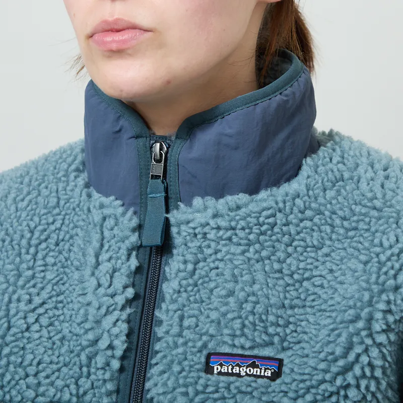 Patagonia Womens Classic Retro-X Fleece Jacket Blue Sage-3