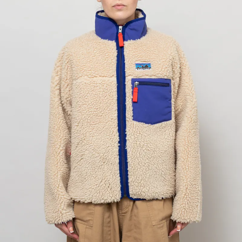 Patagonia Womens Classic Retro-X Fleece Jacket Dark Natural