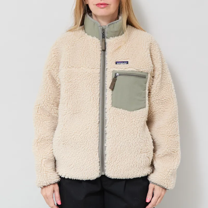 Patagonia Womens Classic Retro-X Fleece Jacket Dark Natural River Rock Green-1