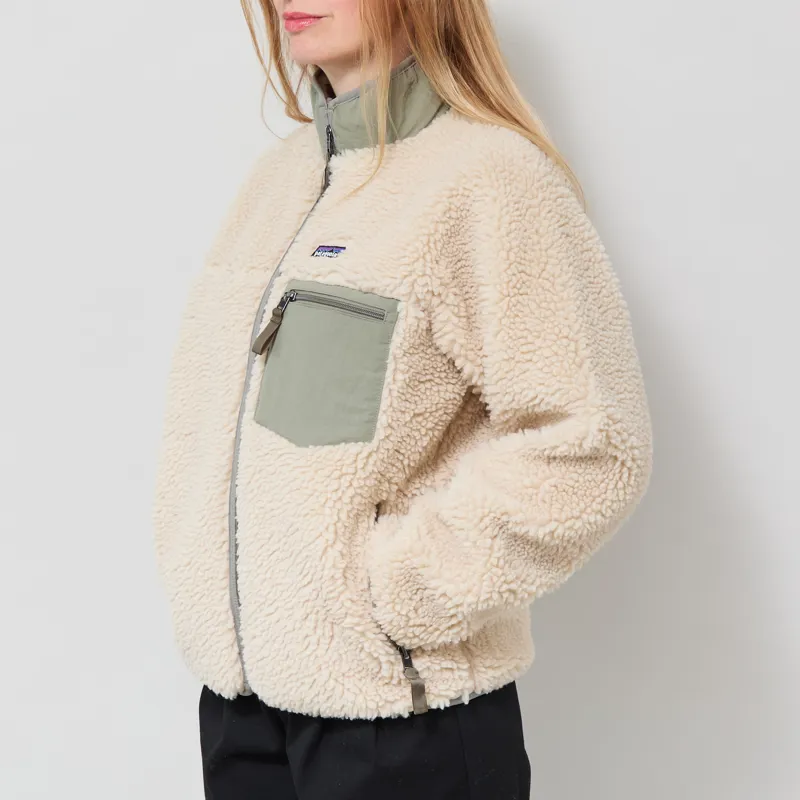 Patagonia Womens Classic Retro-X Fleece Jacket Dark Natural River Rock Green-2