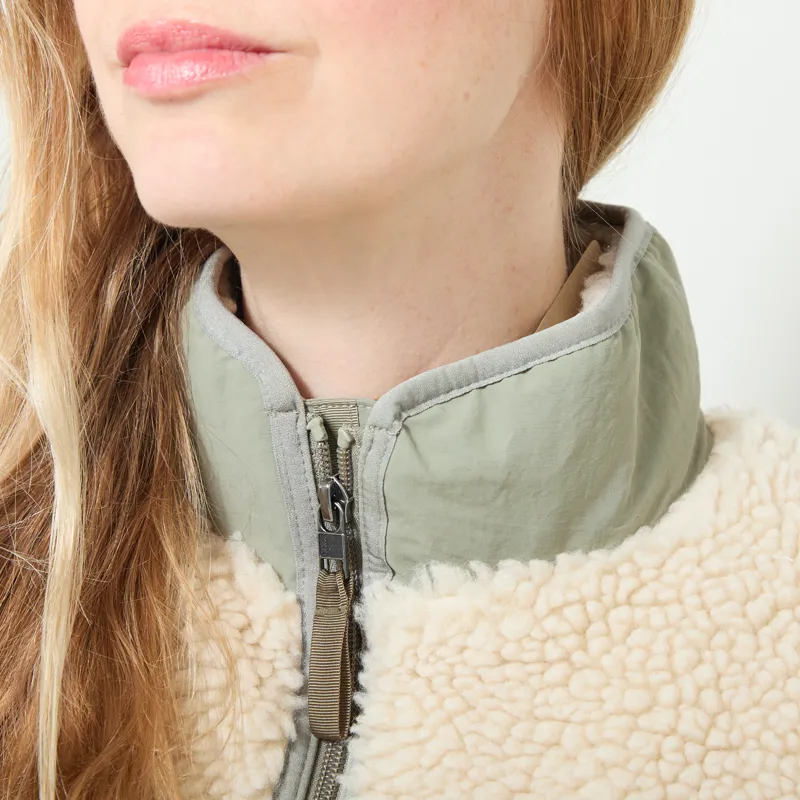 Patagonia Womens Classic Retro-X Fleece Jacket Dark Natural River Rock Green-4