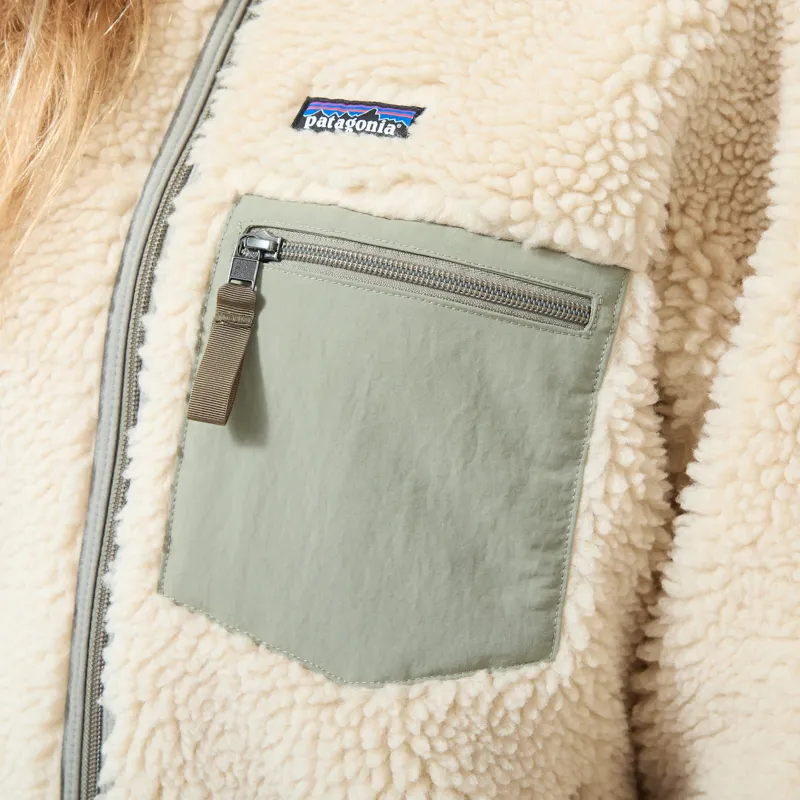 Patagonia Womens Classic Retro-X Fleece Jacket Dark Natural River Rock Green-5