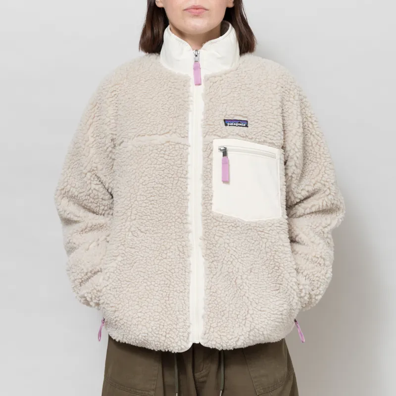 Patagonia Womens Classic Retro-X Fleece Jacket Natural Light Violet-1