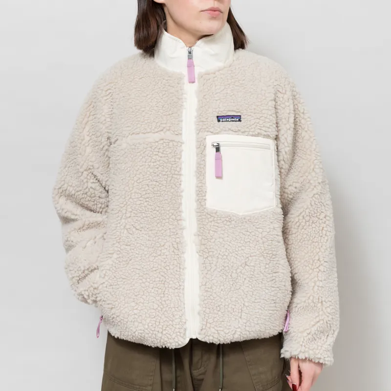 Patagonia Womens Classic Retro-X Fleece Jacket Natural Light Violet