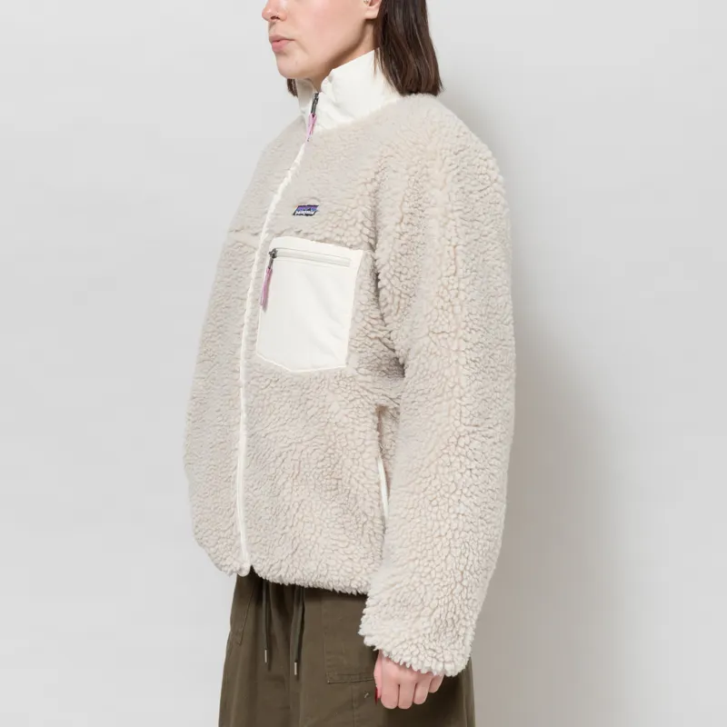 Patagonia Womens Classic Retro-X Fleece Jacket Natural Light Violet-2