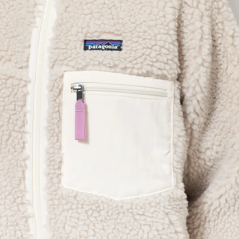 Patagonia Womens Classic Retro-X Fleece Jacket Natural Light Violet-7