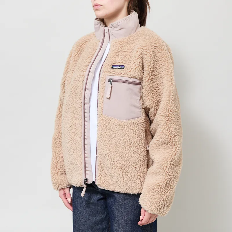 Patagonia Womens Classic Retro-X Fleece Jacket Oar Tan-1