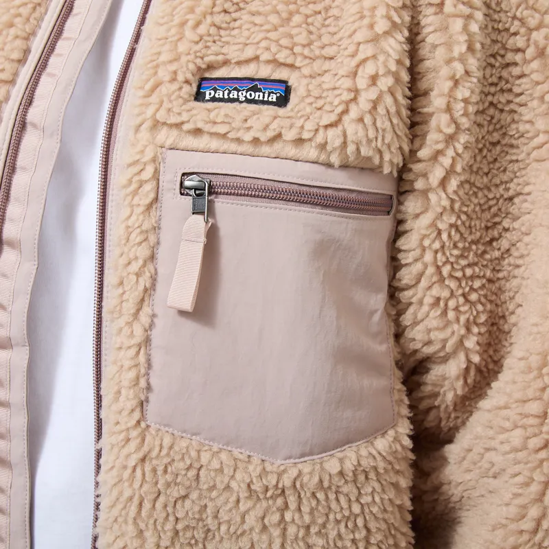Patagonia Womens Classic Retro-X Fleece Jacket Oar Tan-4