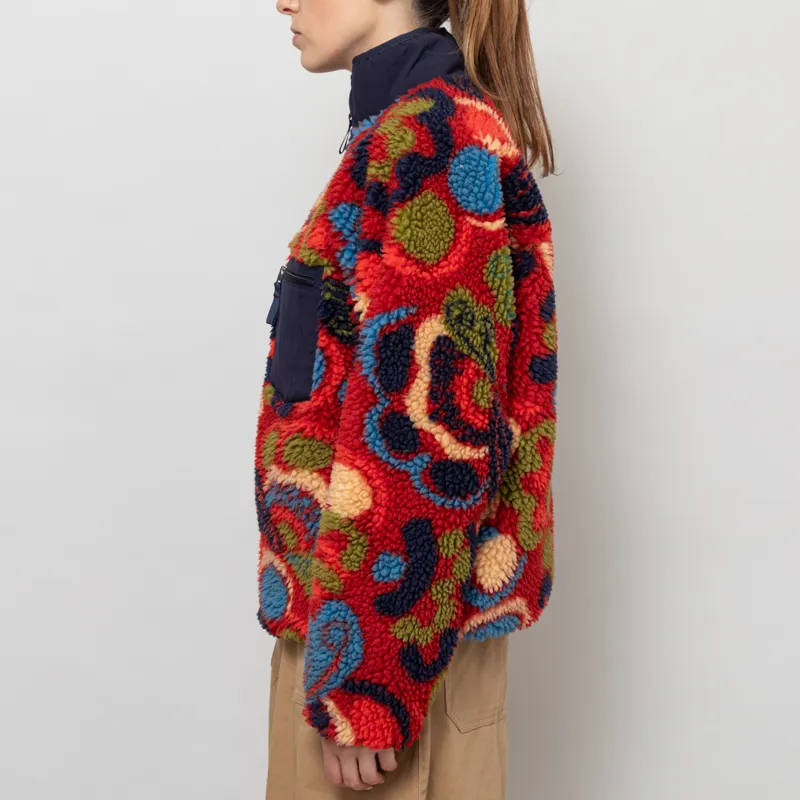 Patagonia Womens Classic Retro-X Fleece Jacket River River Amanita Red-2