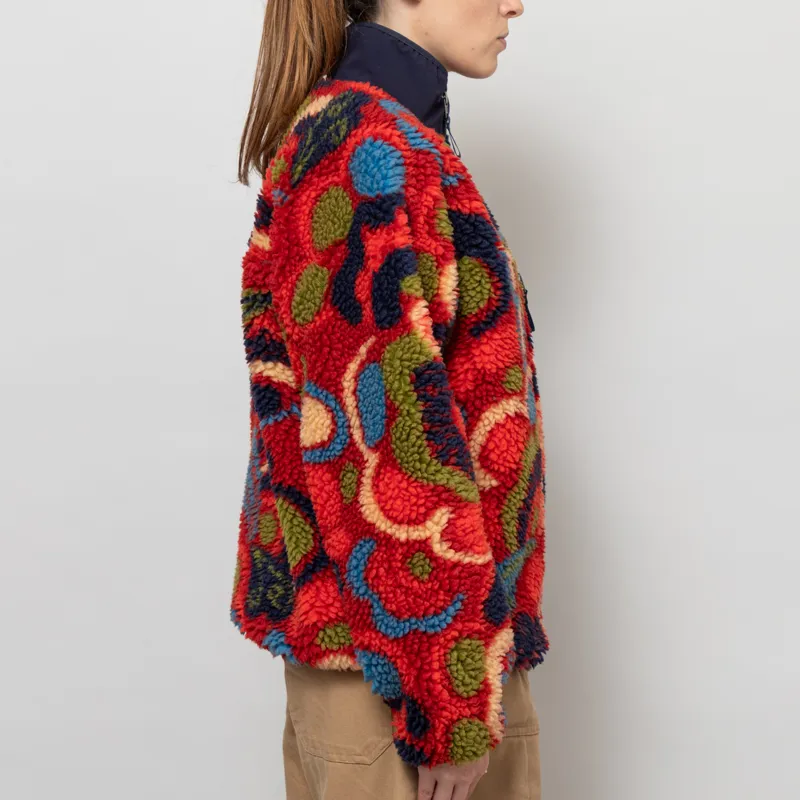 Patagonia Womens Classic Retro-X Fleece Jacket River River Amanita Red-4