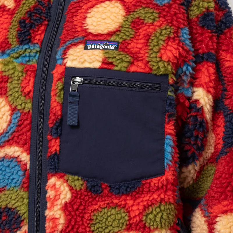 Patagonia Womens Classic Retro-X Fleece Jacket River River Amanita Red-6