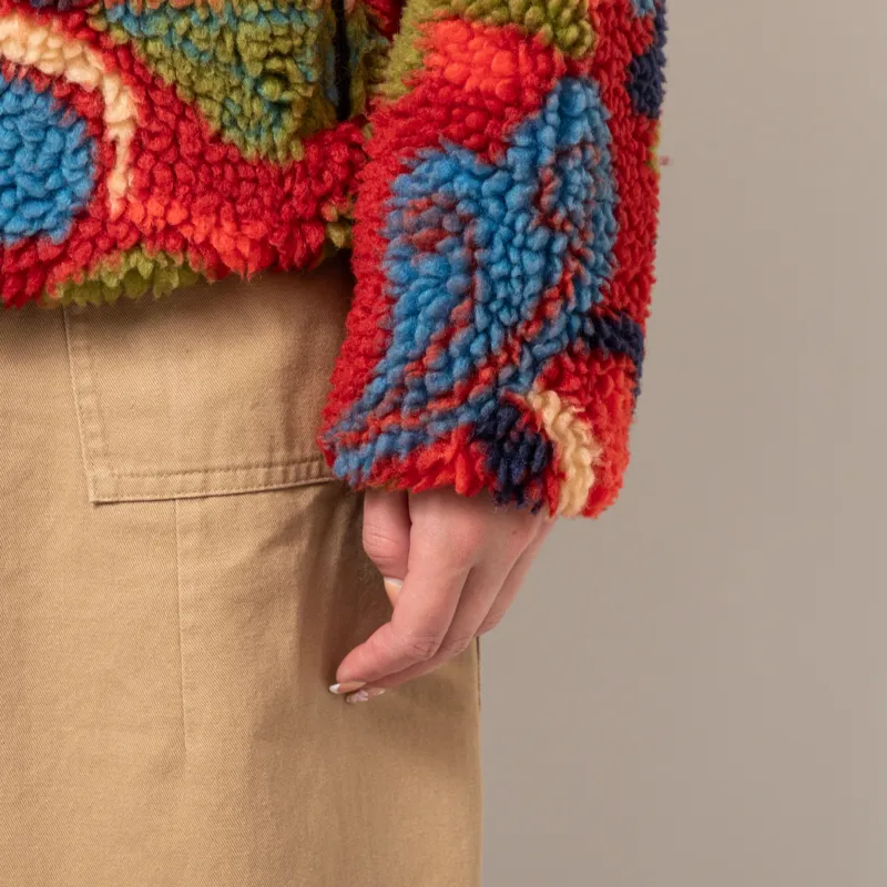 Patagonia Womens Classic Retro-X Fleece Jacket River River Amanita Red-8