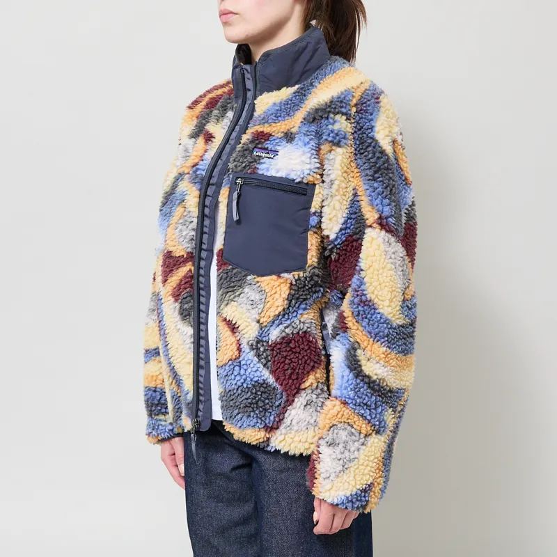 Patagonia Womens Classic Retro-X Fleece Jacket Smudge Smolder Blue-1