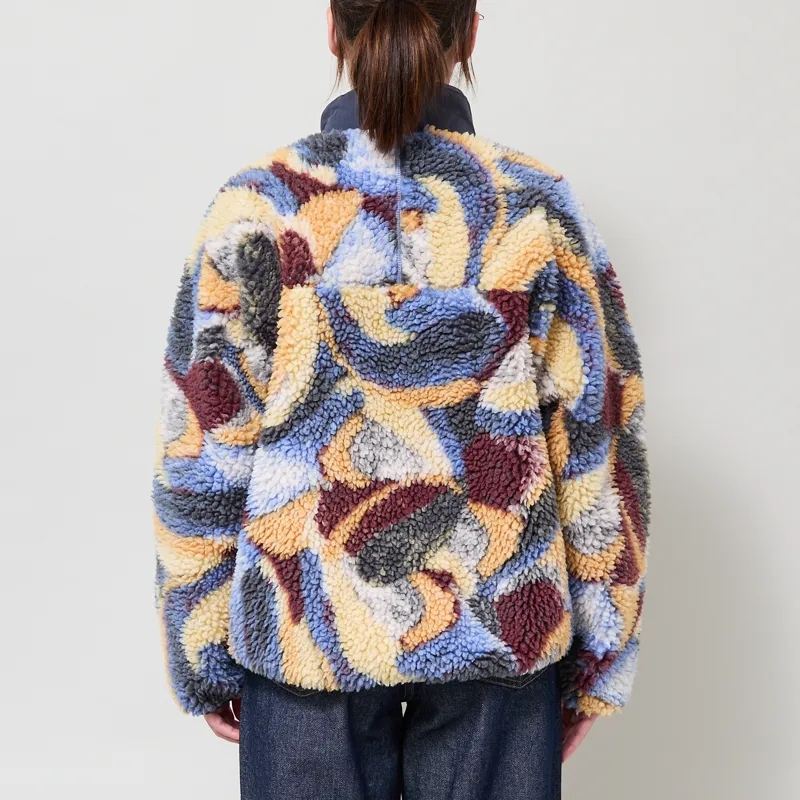 Patagonia Womens Classic Retro-X Fleece Jacket Smudge Smolder Blue-2