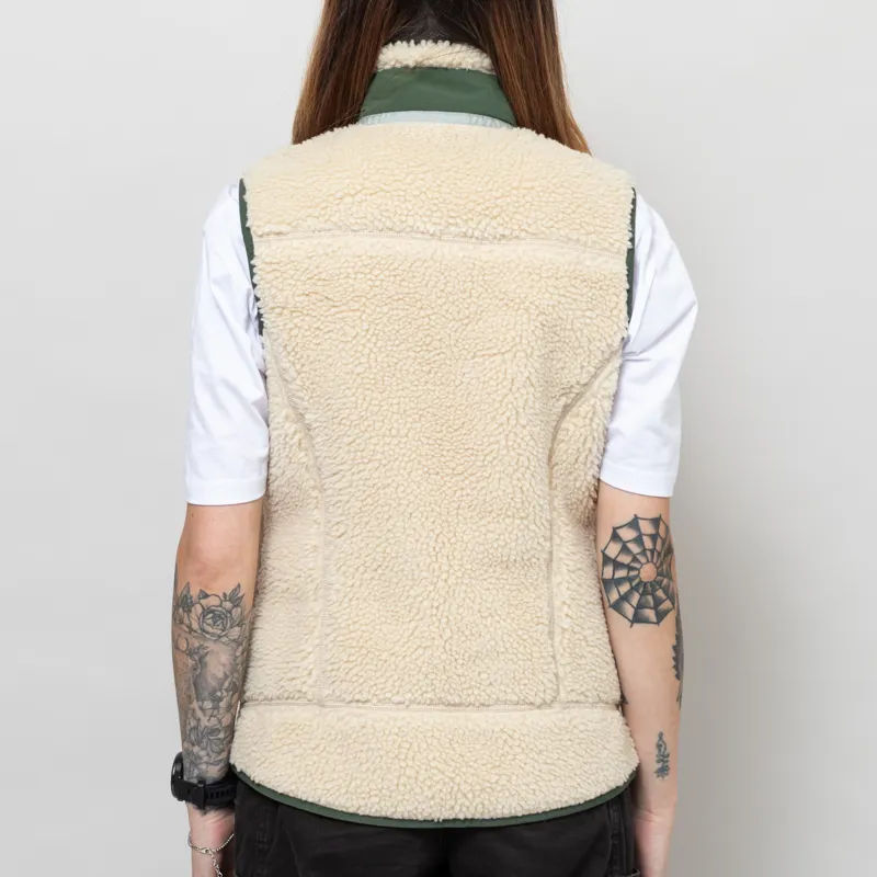 Patagonia Womens Classic Retro-X Fleece Vest Dark Natural Torrey Pine Green-3
