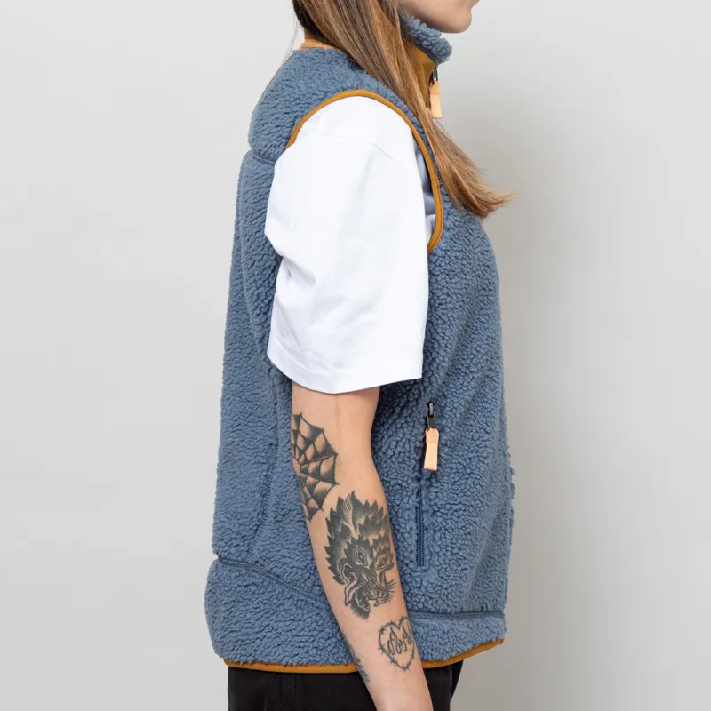 Patagonia Womens Classic Retro-X Fleece Vest Utility Blue-4
