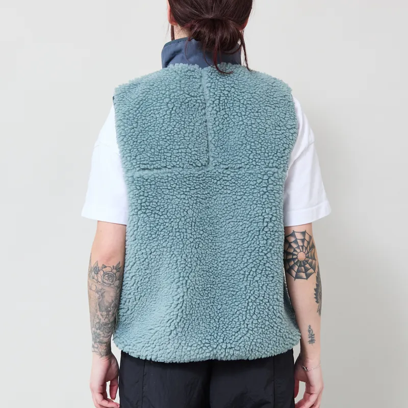 Patagonia Womens Classic Retro-X Fleece Vest Blue Sage-2