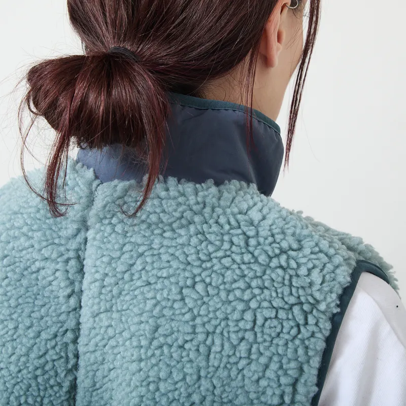 Patagonia Womens Classic Retro-X Fleece Vest Blue Sage-4