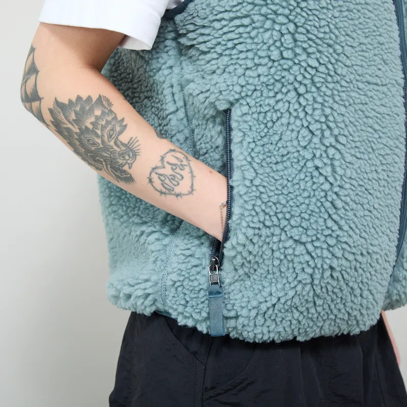 Patagonia Womens Classic Retro-X Fleece Vest Blue Sage-8