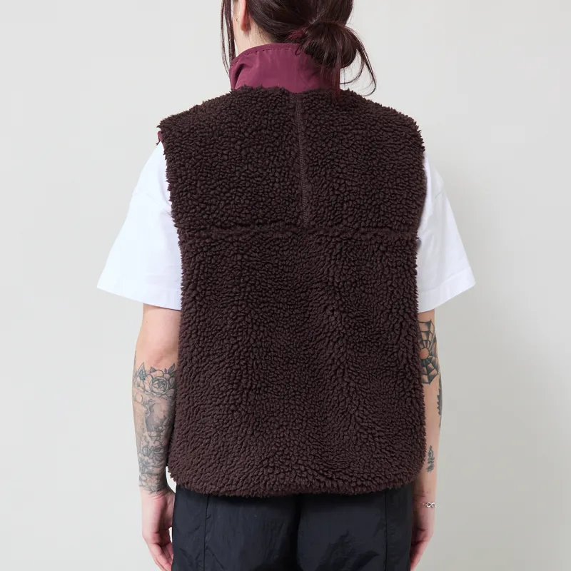 Patagonia Womens Classic Retro-X Fleece Vest Den Brown-2