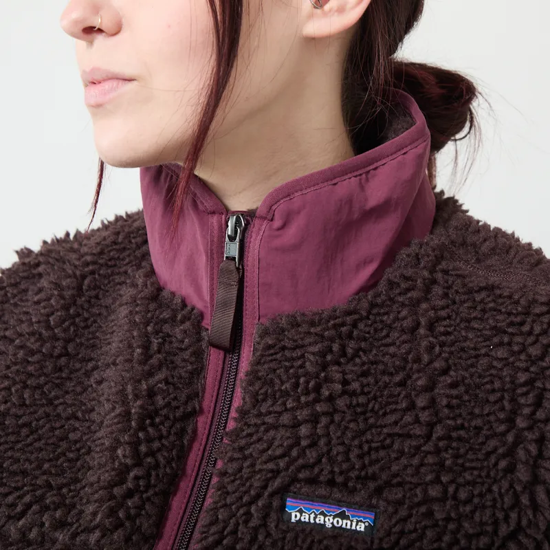 Patagonia Womens Classic Retro-X Fleece Vest Den Brown-3