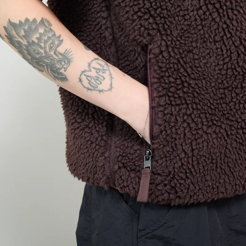 Patagonia Womens Classic Retro-X Fleece Vest Den Brown-9