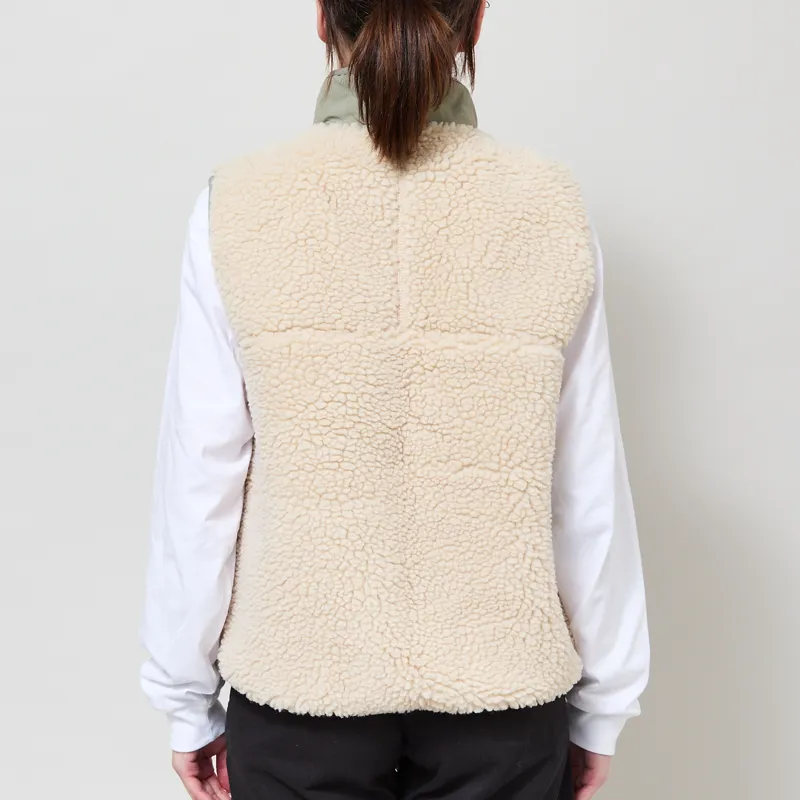 Patagonia Womens Classic Retro-X Fleece Vest Dark Natural River Rock Green-2