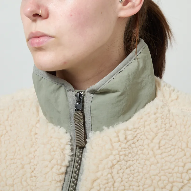 Patagonia Womens Classic Retro-X Fleece Vest Dark Natural River Rock Green-3