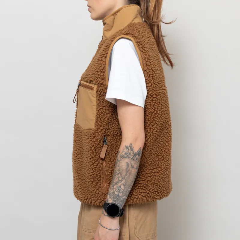 Patagonia Womens Classic Retro-X Fleece Vest Deer Brown-2