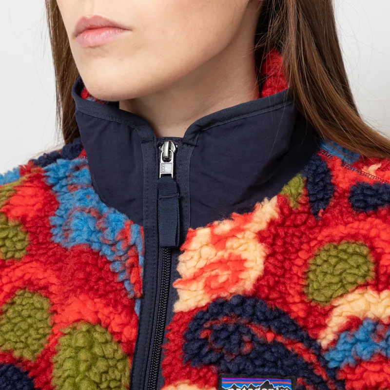 Patagonia Womens Classic Retro-X Fleece Vest River Amanita Red-6