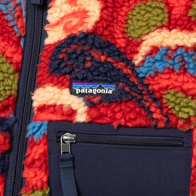 Patagonia Womens Classic Retro-X Fleece Vest River Amanita Red-8