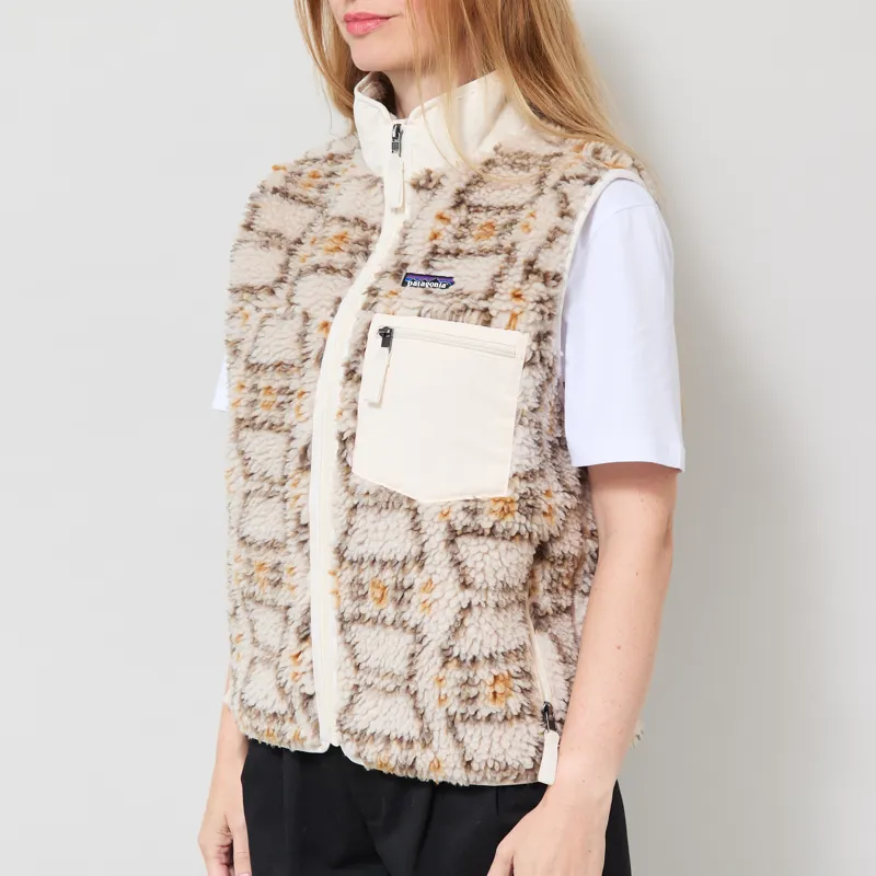 Patagonia Womens Classic Retro-X Fleece Vest Snowshoe Hare Natural-2