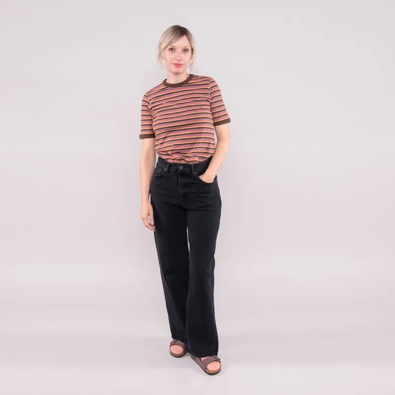 Nudie Jeans Womens Lova Stripes T Shirt Multi-1