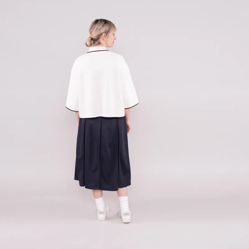 Fred Perry Womens Pleated Track Skirt Navy-2