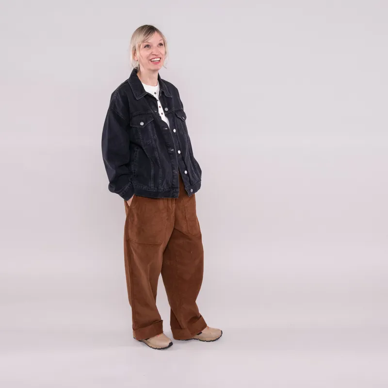 Nudie Jeans Womens Elin Jacket Black Trace Denim-1