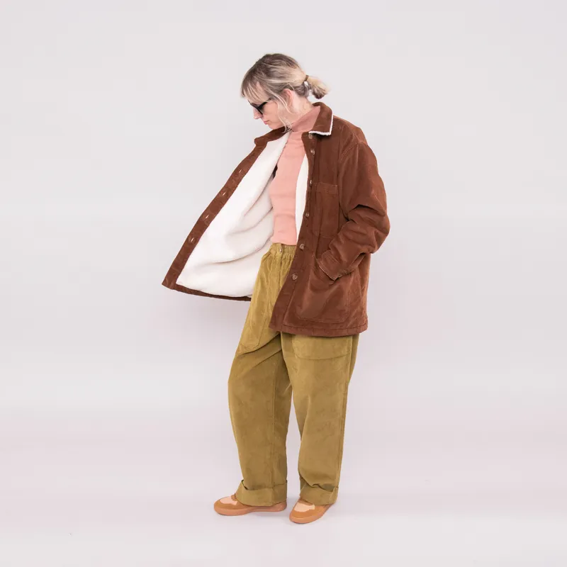 L.F.Markey Womens Chore Coat Corduroy Chocolate-2