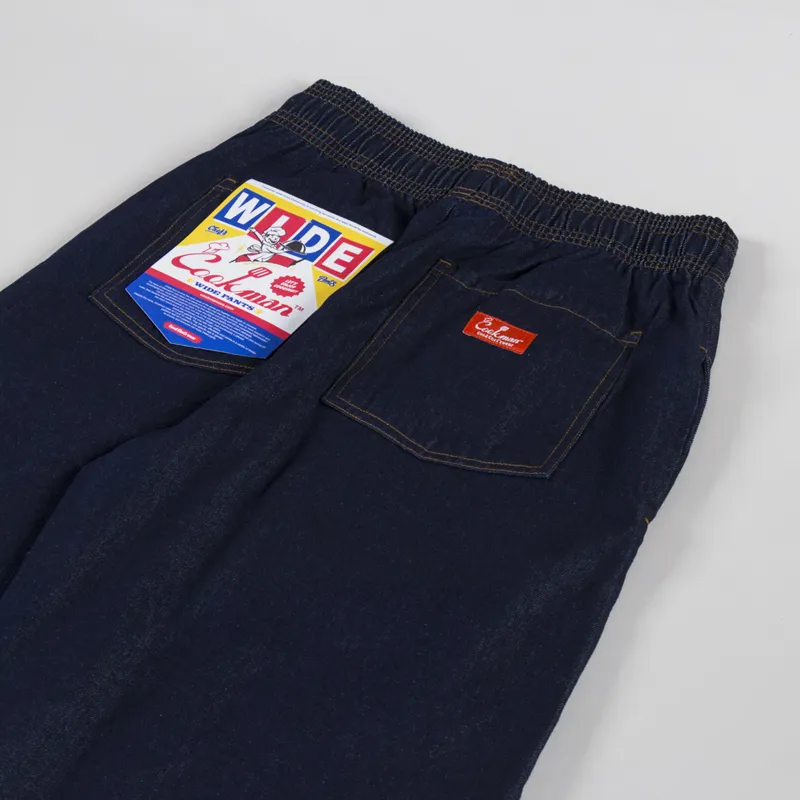 Cookman Wide Chef Pants Denim Navy -3