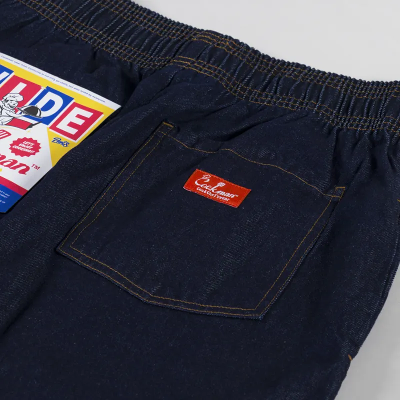 Cookman Wide Chef Pants Denim Navy -7