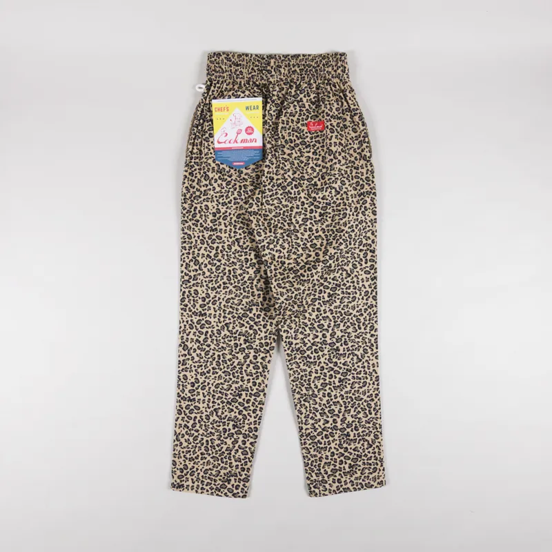 Cookman Chef Pants Twill Leopard Print