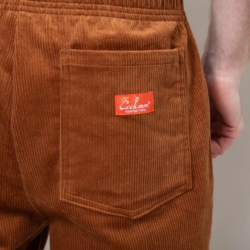 Cookman Chef Short Pants Corduroy Brown-5