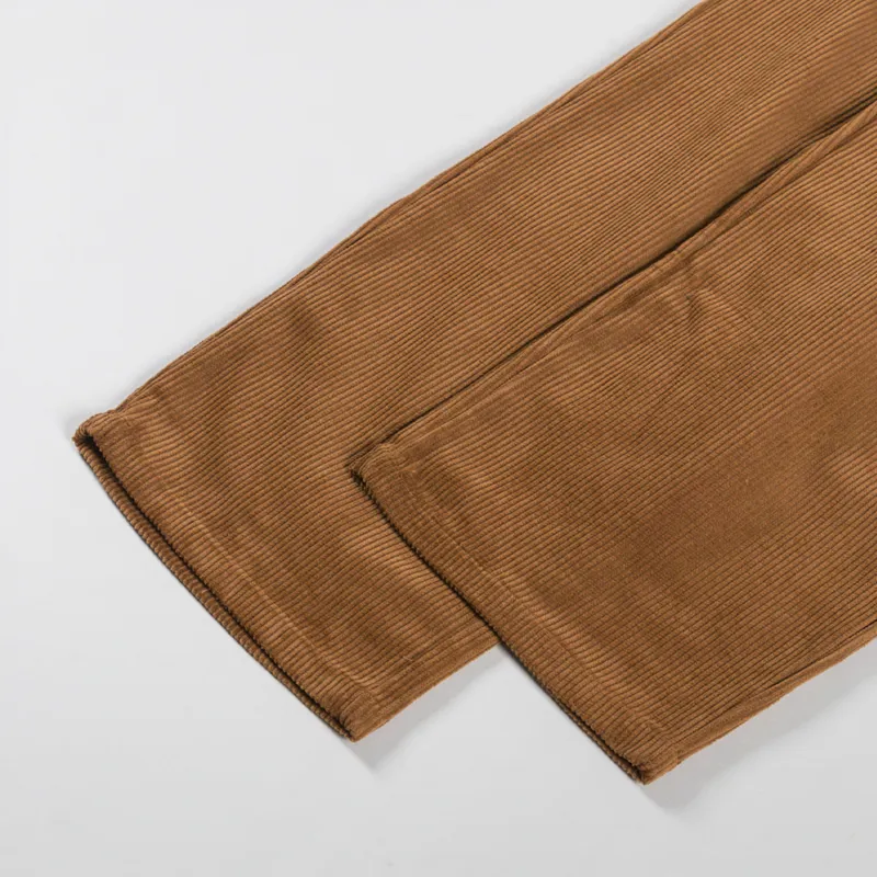 Cookman Semiwide Chef Pants Corduroy Brown-6