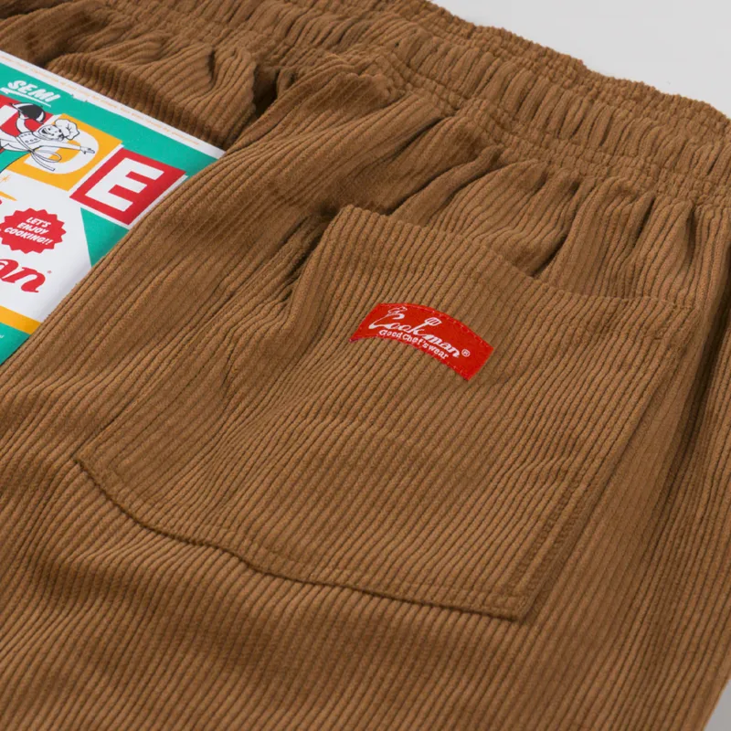 Cookman Semiwide Chef Pants Corduroy Brown-7