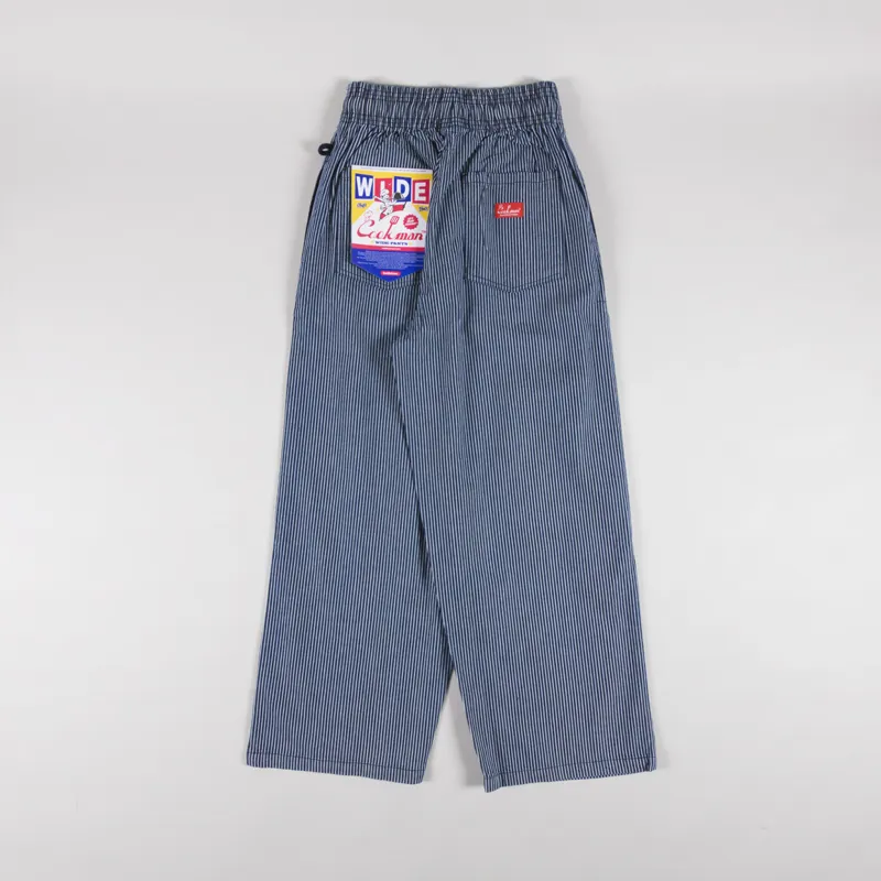 Cookman Wide Chef Pants Hickory Navy