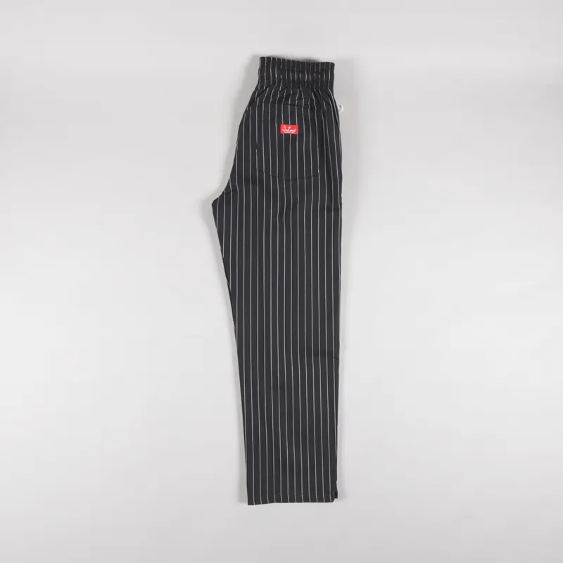 Cookman Semiwide Chef Pants Herringbone Stripe Charcoal-2