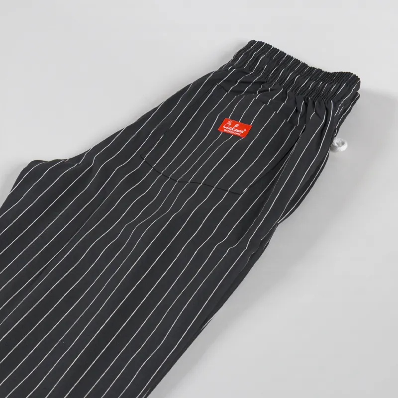 Cookman Semiwide Chef Pants Herringbone Stripe Charcoal-3