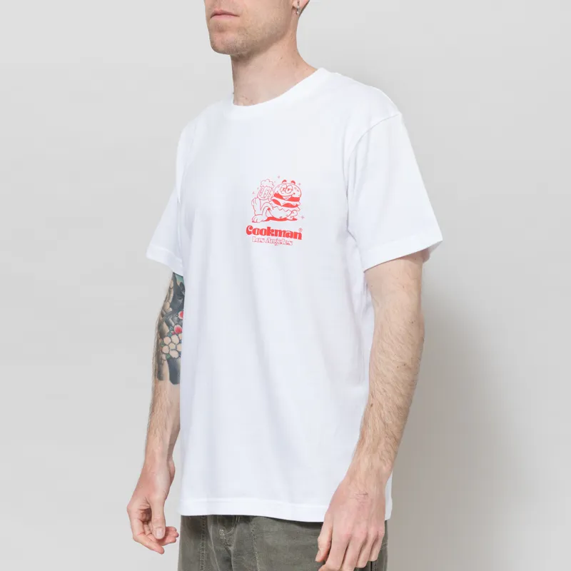 Cookman Cheers Burger T Shirt White-1