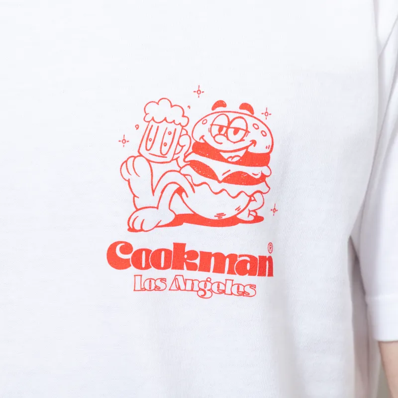 Cookman Cheers Burger T Shirt White-5