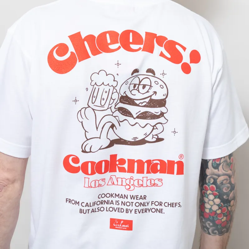Cookman Cheers Burger T Shirt White-4